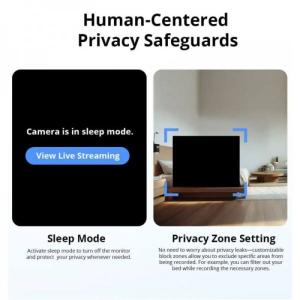 SONOFF notranja videonadzorna kamera CAM-S2, 1080P, Wi-Fi