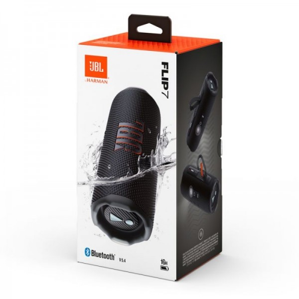 JBL Flip 7 Bluetooth prenosni zvočnik, črn JBL Flip 7 Bluetooth prenosni zvočnik, črn