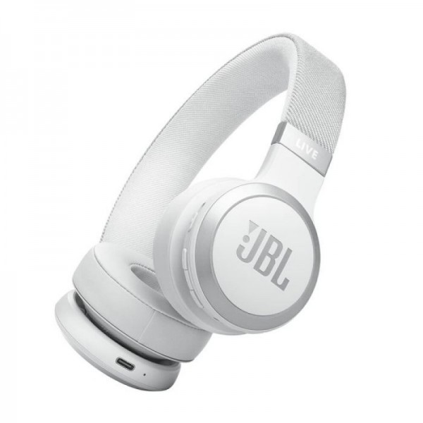 JBL Live 670NC Bluetooth naglavne brezžične slušalke, bela