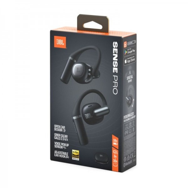 JBL Sense Pro open-ear brezžične slušalke, črne JBL Sense Pro open-ear brezžične slušalke, črne