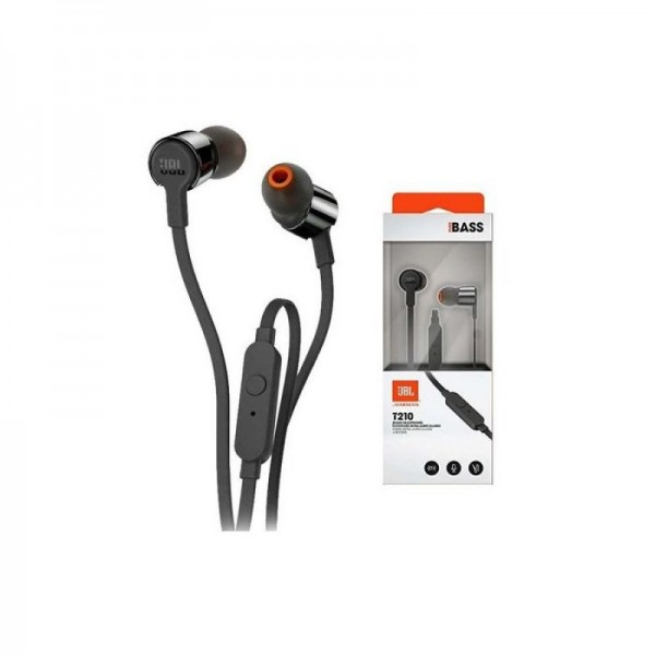 JBL Tune 210 In-ear slušalke z mikrofonom, črne