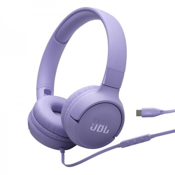JBL Tune 520 USB-C žične slušalke, vijolične