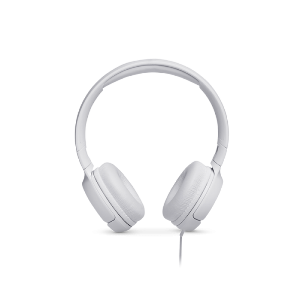 JBL Tune 500 naglavne slušalke z mikrofonom, bele