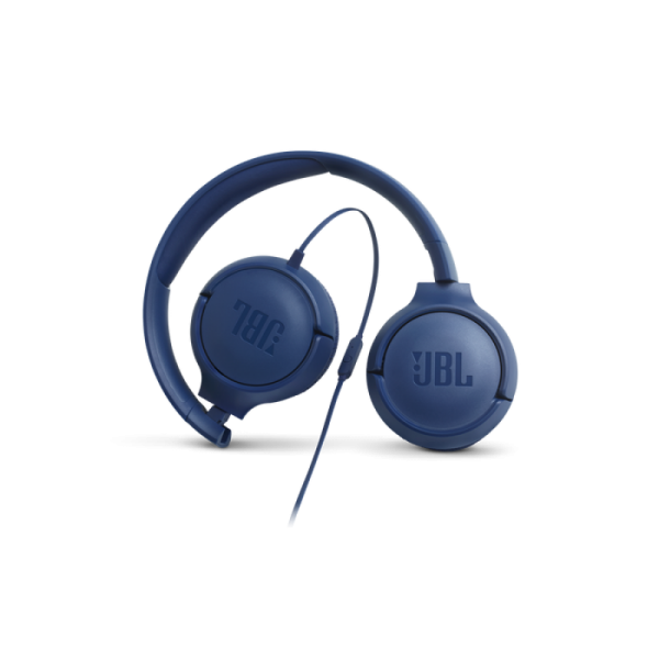 JBL Tune 500 naglavne slušalke z mikrofonom, modre