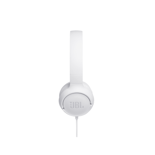 JBL Tune 500 naglavne slušalke z mikrofonom, bele