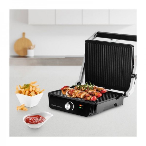 Ufesa Press Grill Jaya 2000 – električni kontaktni žar, 2000 W, z 180°