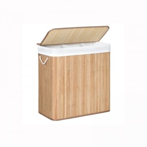 SONGMICS Košara za perilo Bamboo 3 x 50L, LCB091N01