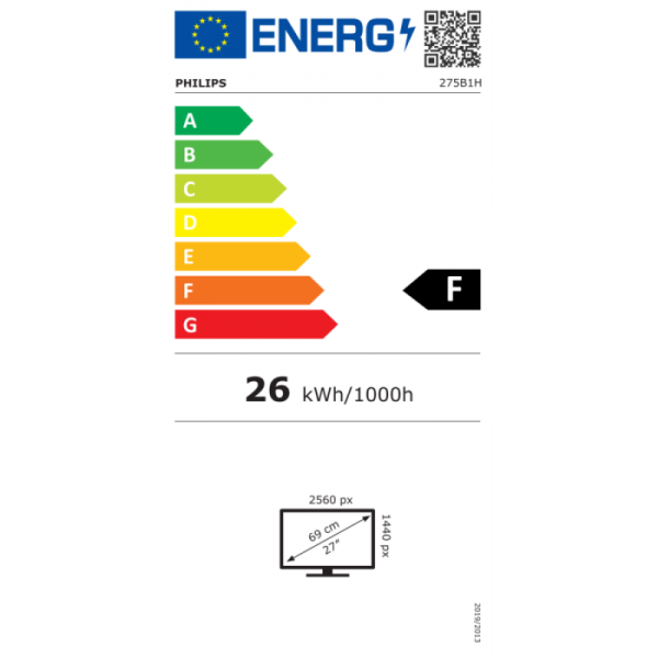 Philips 275B1H 27" IPS QHD 75Hz monitor