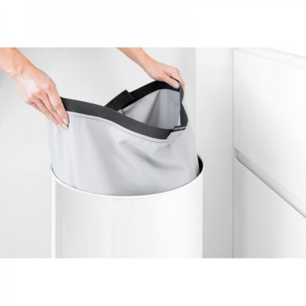 Brabantia koš za perilo 60L okrogel, bel