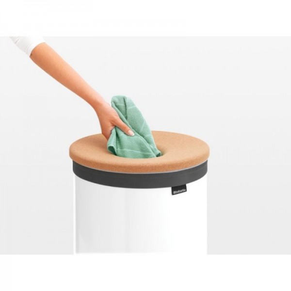 Brabantia koš za perilo 60L okrogel, bel