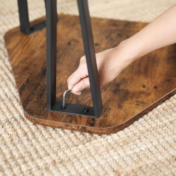 VASAGLE Rustikalni set mizic, rustikalno rjava