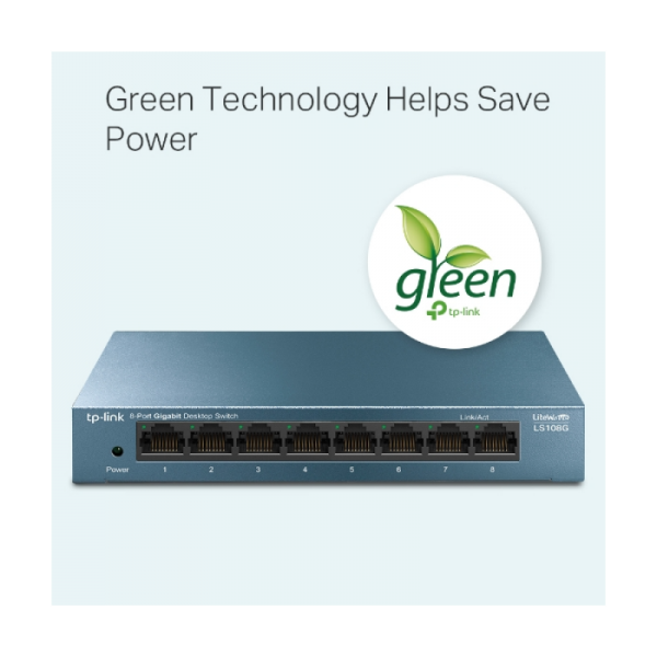 TP-LINK LS108G 8 port Gigabit mrežno stikalo / switch