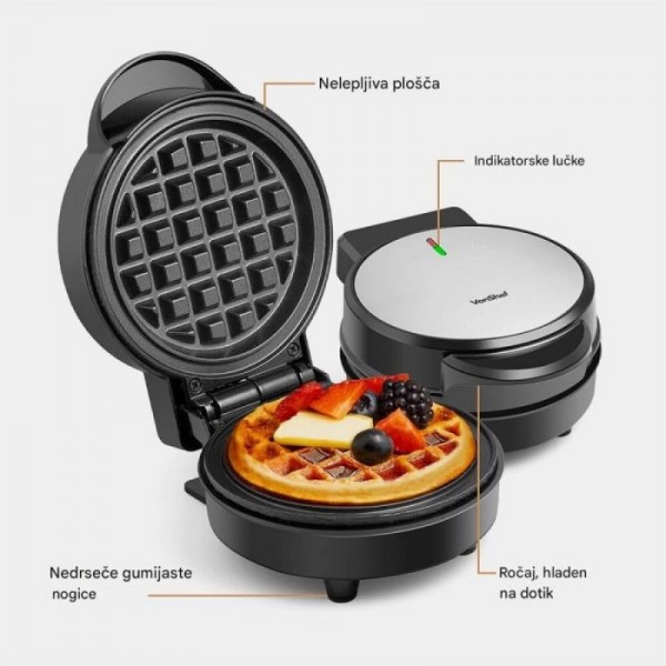 VonShef aparat za vaflje mini 600W VonShef aparat za vaflje mini 600W