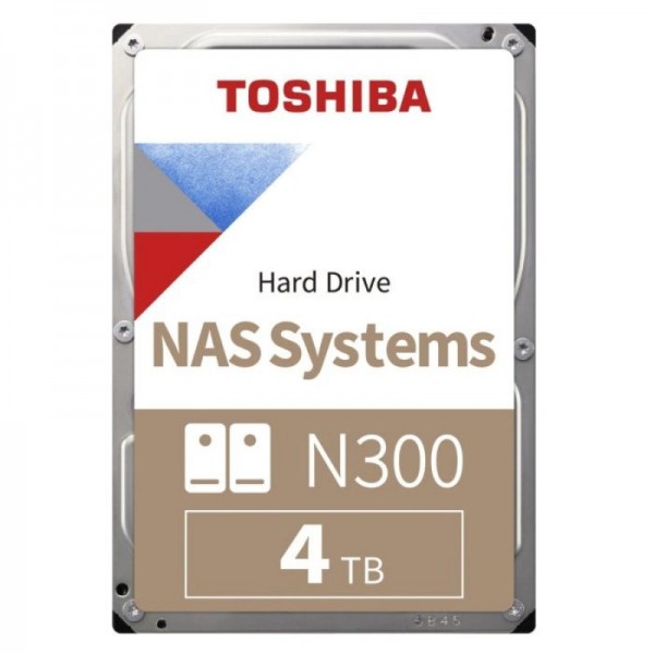 Toshiba 4TB N300 NAS 3,5" SATA 6Gb/s 7200rpm 512MB HDD disk