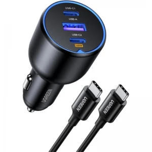Ugreen 130W avtopolnilec z 1M USB-C kablom