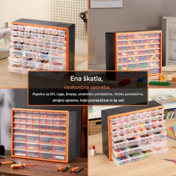 VonHaus 44-delni organizator 16x50x39cm VonHaus 44-delni organizator 16x50x39cm