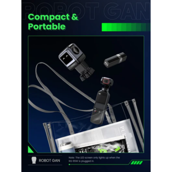 Ugreen Nexode Robot GaN 65W Polnilnik - Siva