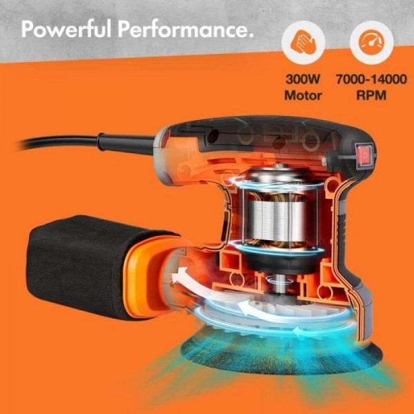 VonHaus 300 W ekscentrični brusilnik VonHaus 300 W ekscentrični brusilnik