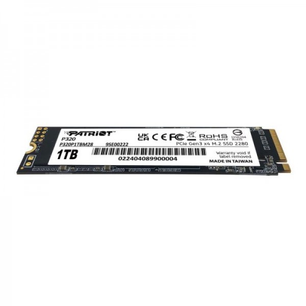 Patriot P320 1TB M.2 NVMe SSD PCIe Gen 3 x4 Patriot P320 1TB M.2 NVMe SSD PCIe Gen 3 x4