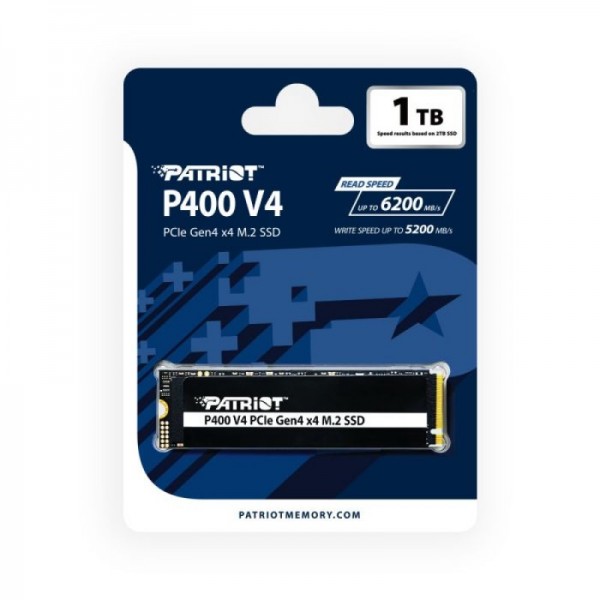 Patriot P400 V4 1TB M.2 NVMe SSD PCIe Gen 4 x4