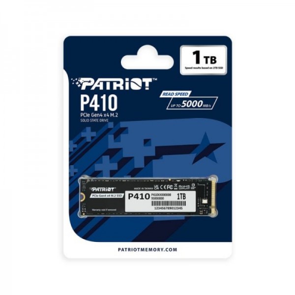 Patriot P410 1TB M.2 NVMe SSD PCIe Gen 4 x4