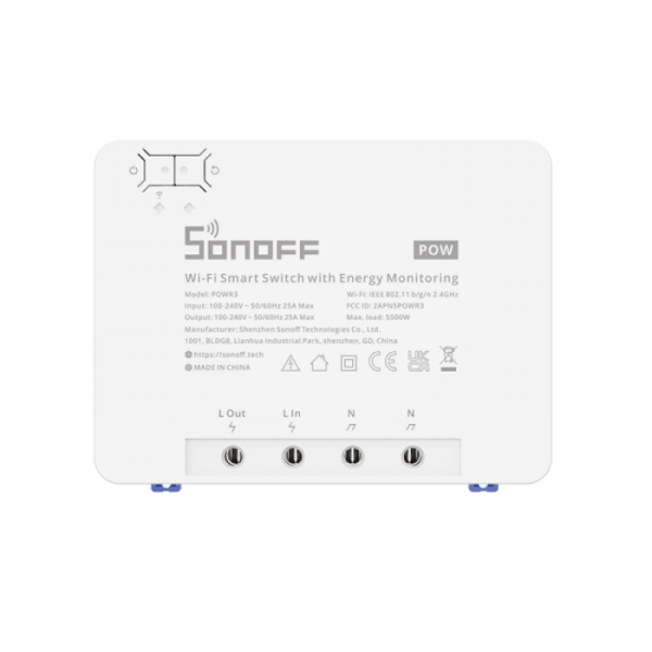 SONOFF pametno stikalo Wi-Fi za merjenje porabe energije POWR3 SONOFF pametno stikalo Wi-Fi za merjenje porabe energije POWR3