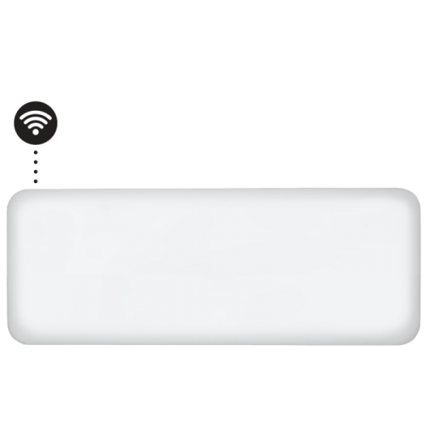 MILL panelni konvekcijski radiator Wi-Fi 2000W bel jeklo PA2000WIFI4