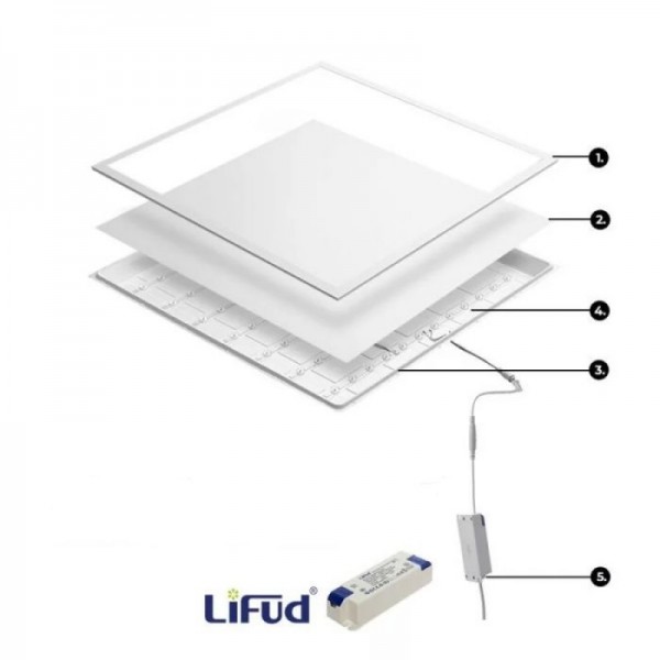 ASALITE LED BackLit panel 60x60cm 4000K 36W 5400lm