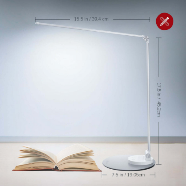 TaoTronics ultra tanka led namizna svetilka TT-DL22_1 srebrna