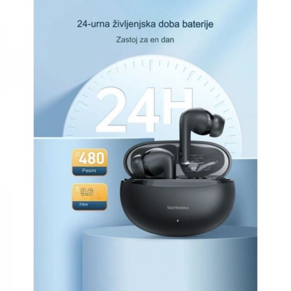 TaoTronics Brezžične slušalke BH1118 črne TaoTronics Brezžične slušalke BH1118 črne