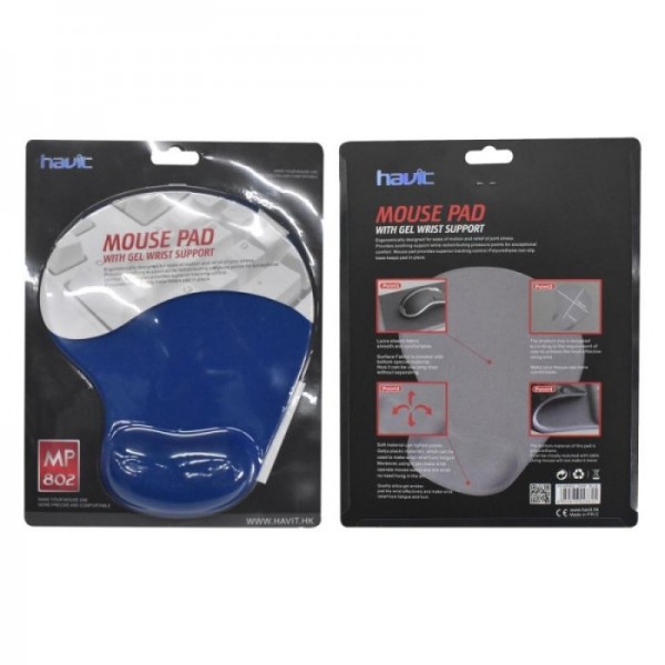 HAVIT GEL podloga za miško z naslonom za roko MP802 - Modra
