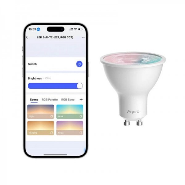 AQARA pametna LED žarnica T2, GU10 RGB CCT (LB-L03D)