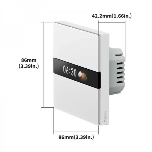 AQARA pametno stikalo s zaslonom V1 (WS-K02D)