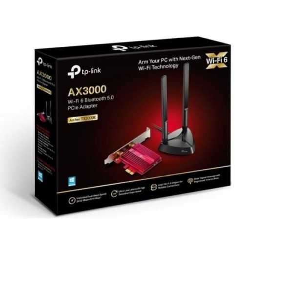 TP-LINK AX3000 Wi-Fi 6 Bluetooth 5.2 PCIe Adapter