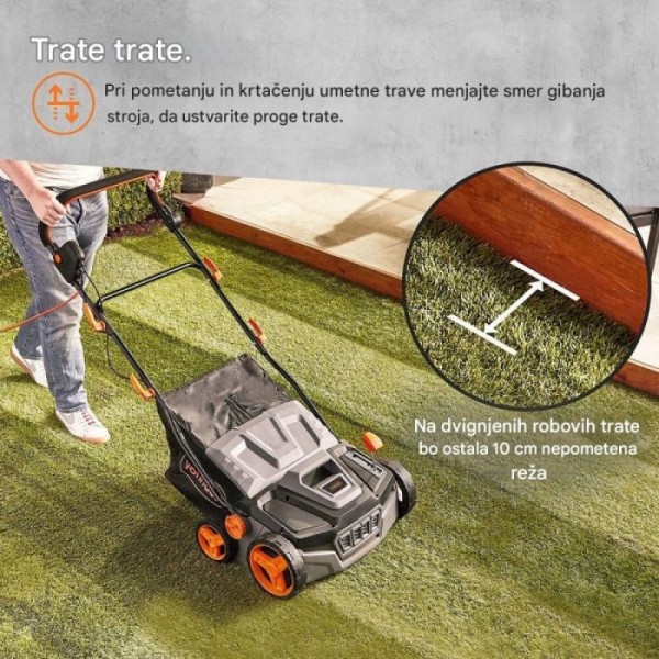 VonHaus električna krtača za umetno travo 1800W