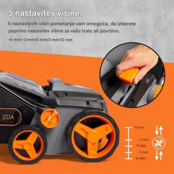 VonHaus električna krtača za umetno travo 1800W