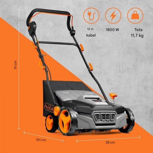 VonHaus električna krtača za umetno travo 1800W