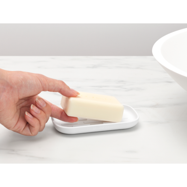 Brabantia posoda za milo bela