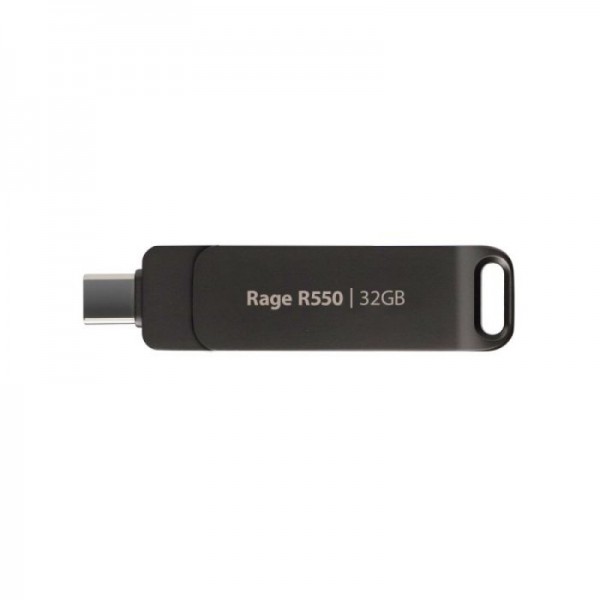 Patriot 32GB 100MB/s Rage R550 USB 3.2 + USB-C spominski ključek Patriot 32GB 100MB/s Rage R550 USB 3.2 + USB-C spominski ključek