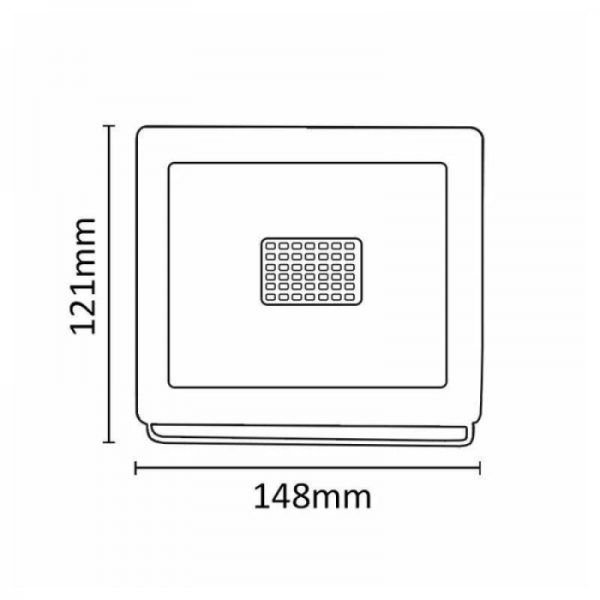Asalite LED beli reflektor Slim 30W 4500K (2700 lumnov)