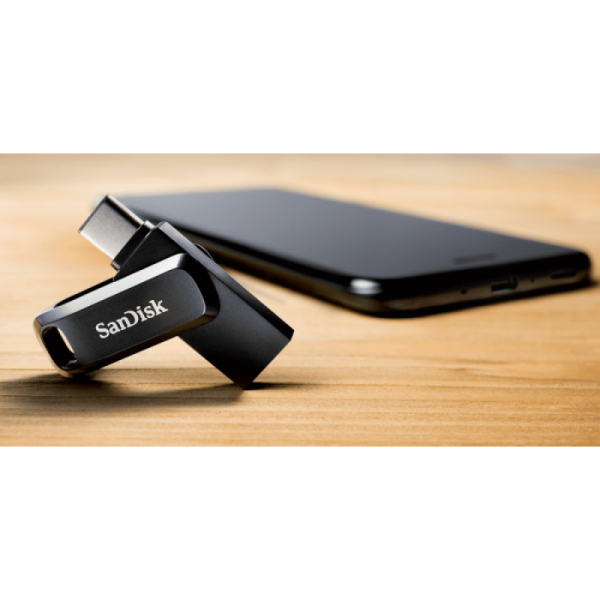 SanDisk 512GB Ultra Dual Drive Go USB-C/A 3.2 USB ključ (črn)