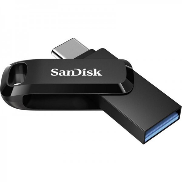 SanDisk 256GB Ultra Dual Drive Go USB-C/A 3.2 USB ključ (črn)