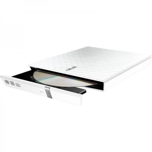 ASUS SDRW-08D2S-U LITE DVD+/-RW 8X USB slim zunanji zapisovalnik - bel