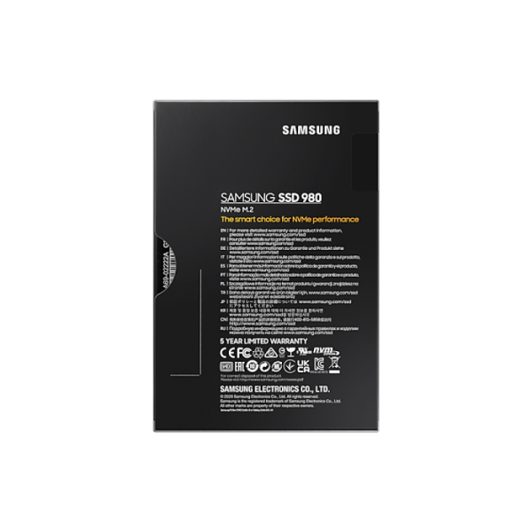 Samsung 1TB 980 SSD NVMe M.2 disk