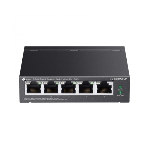 TP-LINK 5-Port Gigabit desktop switch stikalo z 4-Port PoE+ TP-LINK 5-Port Gigabit desktop switch stikalo z 4-Port PoE+