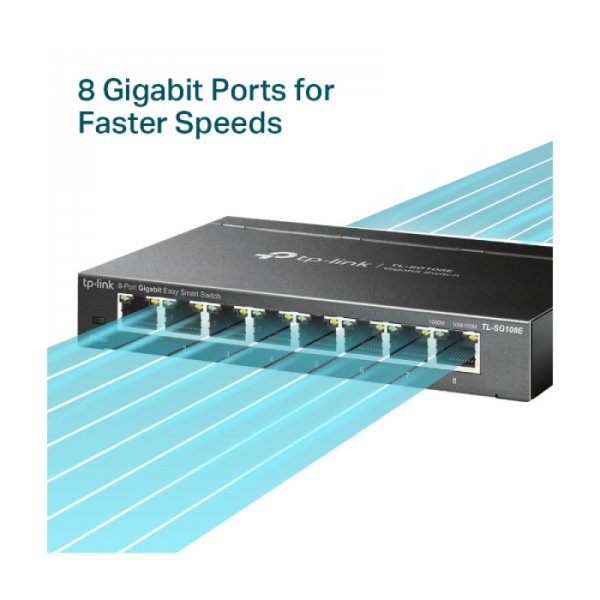 TP-LINK TL-SG108E 8-port Gigabit Easy Smart switch