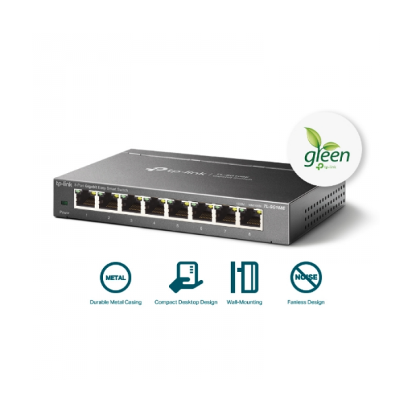 TP-LINK TL-SG108E 8-port Gigabit Easy Smart switch