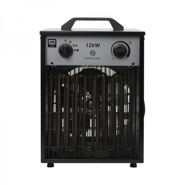 SHX industrijski ventilatorski grelnik 12 kW, črn