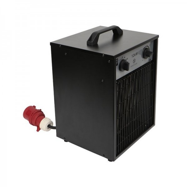 SHX industrijski ventilatorski grelnik 12 kW, črn