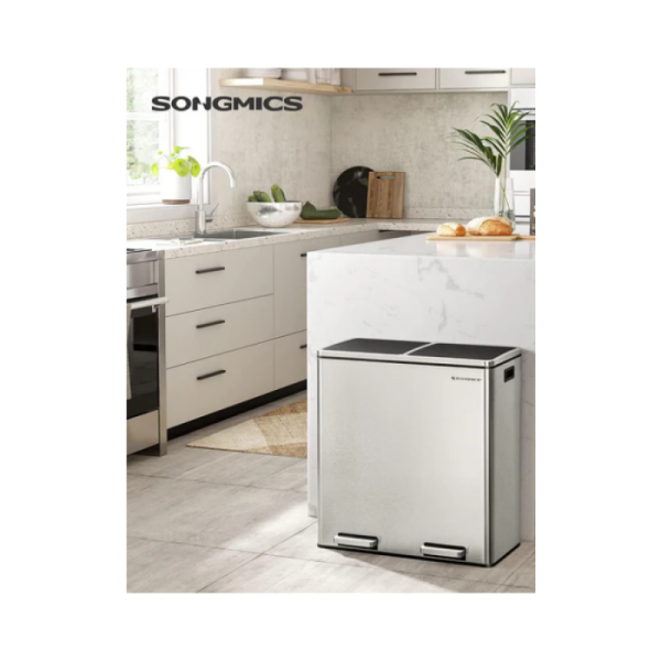 SONGMICS koš za ločevanje odpadkov 2x30L, LTB60NL SONGMICS koš za ločevanje odpadkov 2x30L, LTB60NL